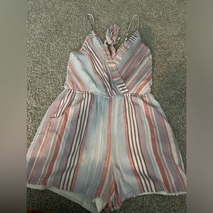 Striped romper